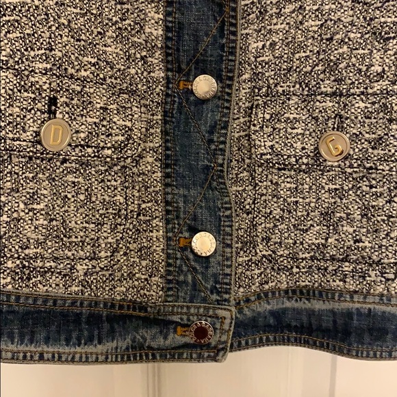 Dolce&Gabbana tweed jean jacket - Picture 2 of 7
